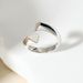 Silver trendy cross plain ring retro fashion female niche versatile popular temperament ring_ipsvogv.com