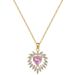 Steel 【 Titanium 】 Love Zircon Light Luxury Temperament Gorgeous Full Diamond Necklace Women's Versatile Collarbone 【 】_ipsvogv.com