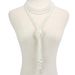 Multi layered pearl necklace 1920s banquet sweater chain pendant_ipsvogv.com