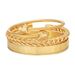 Bangles Bracelet Viking Wolf Three Piece Set Stainless Steel Wire Braided Rope Roman Numeral Bracelet_ipsvogv.com