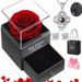 Women’s Jewelry Set Fashion Christmas Thanksgiving Valentine's Day gift projection necklace earrings eternal flower gift box_ipsvogv.com