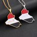 hot-selling Iraq map necklace men's and women's famous couple titanium steel necklace accessories_ipsvogv.com
