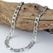 simple fashion stainless steel high quality Figaro necklace bracelet suit men's jewelry trendy simple_ipsvogv.com
