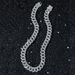 New Personalized Men's 15mm Wide Diamond Three Row Hip Hop Style Heavy Industry Chain Necklace_ipsvogv.com