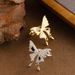 Super Immortal Exquisite And Dynamic Diamond Inlaid Butterfly Women's New Niche Design, Adjustable Opening For Food Ring_ipsvogv.com