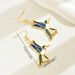 Simple luxurious style women's with personalized hummingbird color drip oil design, niche and versatile earrings,_ipsvogv.com