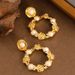 Foret Tyle Weet And Fahionable Mall Fragrance Geometric Circular Pearl Flower Feminine Circle Ilver Needle_ipsvogv.com