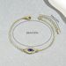 Fashion style female personality, devil's eye set with blue diamonds, niche design, bracelet, high-end metal jewelry_ipsvogv.com