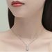 Sterling Silver Necklace For Women New Style Fashionable Special Shaped Diamond Pendant Versatile Temperament Clavicle Necklace_ipsvogv.com