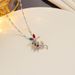 Fashionable Classic Niche Personality Set With Zircon Flower Necklace, Versatile And Luxurious Accessory For Women's_ipsvogv.com