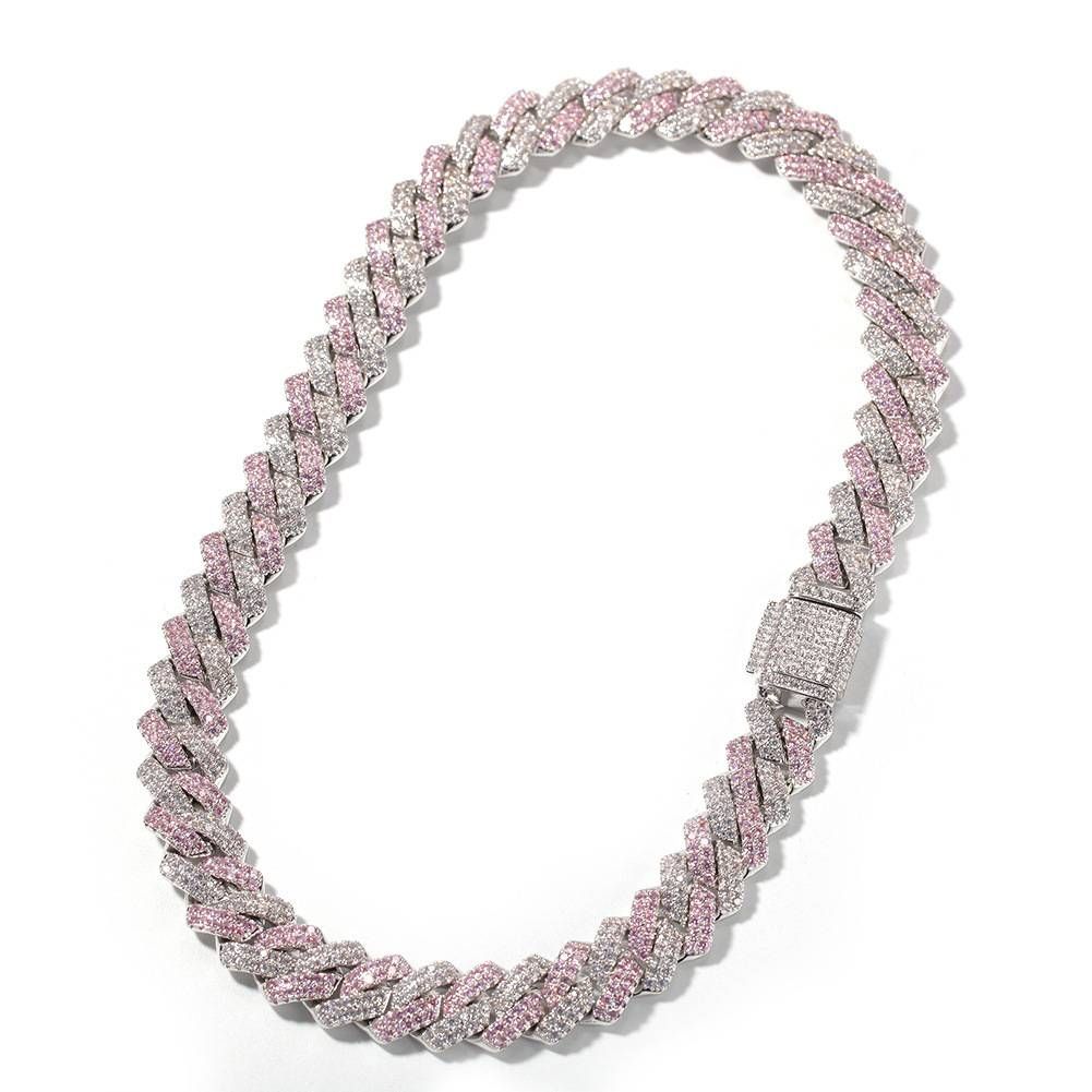 Men's zircon inlaid fashionable and personalized gold-plated necklace jewelry_ipsvogv.com