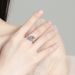Sterling Silver Ring For Women Fashion Leaf Finger Ring, Elegant High Carbon Diamond Ring_ipsvogv.com