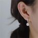 S Pure Silver Mosang Stone Square Bag Earrings, Heavy Industry, fading, Non Allergic, D-color, Light Luxury, No Picking_ipsvogv.com