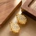 Fashionable Small Fragrant Style Hollow Water Droplet Shaped For Women, Niche, Simple, High-end Silver Needle Earrings_ipsvogv.com