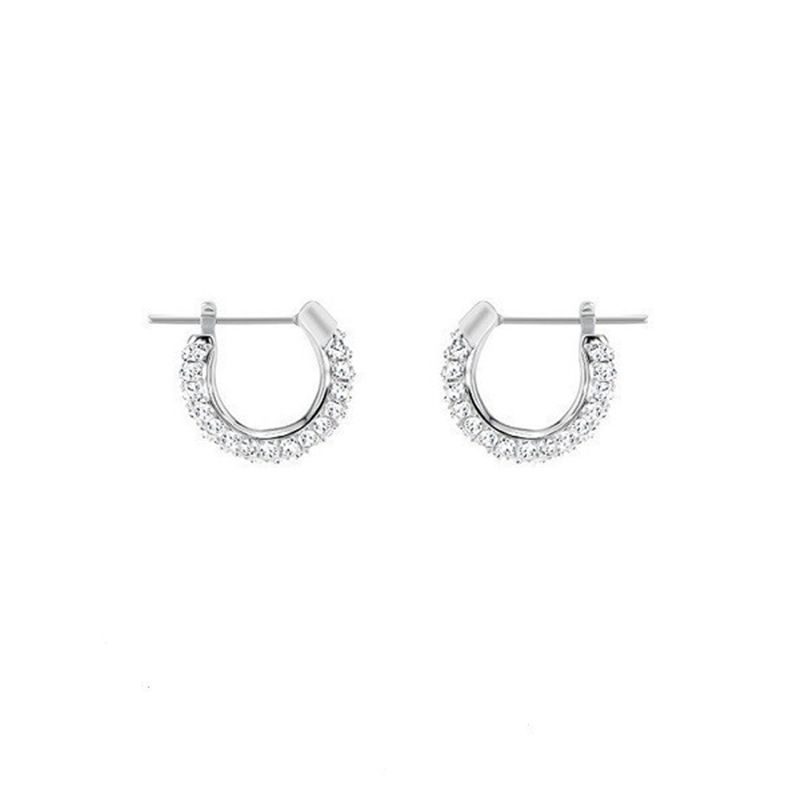 Hoop Full Diamond Earrings For Women Elements Crystal Earrings_ipsvogv.com