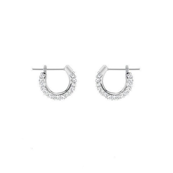 Hoop Full Diamond Earrings For Women Elements Crystal Earrings_ipsvogv.com