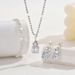 Women’s Jewelry Set Fashion Fashionable Zircon Earrings Necklaces And Bracelets Four Piece Set Shiny And Classy Suitable For Daily Wear At Parties_ipsvogv.com