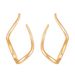 New irregular diamond earrings ins style simple design twisted line alloy earrings exaggerated earrings_ipsvogv.com