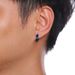 QSZB Basic Stainless Steel Hoop For Men Women Unisex Hie Earrings With CZ Stone Accessory_ipsvogv.com