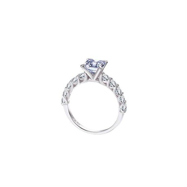 Sterling Silver Special Shaped Ring For Women, Classic And Fashionable Princess Square Asscher Diamond Ring, Ring Setting_ipsvogv.com