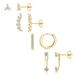 Unisex Fashion Flower Gold Hoop Earrings Are Fully Inlaid With Zirconium And Brass Electroplated Earrings, Simple And Elegant Female Earrings_ipsvogv.com