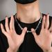 Hip Hop Rap Black Panther Style Men's Necklace High-end Trendy Niche Zircon Tennis Chain Jewelry_ipsvogv.com