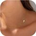 Women's Jewelry Stainless Steel K Gold Plated Tiny Cross Pendant Necklace Clavicle Chain Fashion Ladies Gift_ipsvogv.com