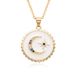 Unisex Star And Moon Necklace Women's Trendy Temperament Copper Micro Diamond Pendant Clavicle Chain Personalized Oil Drop Pendant Necklace_ipsvogv.com