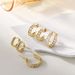 Women’s Jewelry Set Fashion Genuine Gold Brass Electroplating, Inlaid With Zircon And Full Diamond Circle, Elegant Ladies' High End Earrings Set_ipsvogv.com