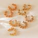 Real gold electroplated geometric irregular round winding design personality earrings inlaid with zircon mixed color_ipsvogv.com