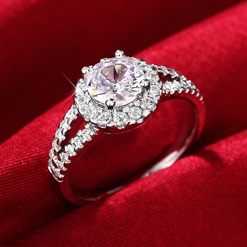 Luxurious Zircon Stone Diamo Proposal, Engagement Couple Ring as a Commemorative Gift for_ipsvogv.com