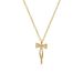 net Red Same Titanium Steel Necklace Women Fashion Micro Inla Bow Pendant Personalit Lad Clavicle Chain_ipsvogv.com
