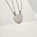 hot selling stainless steel couple heart shaped love necklace jewelry a pair of ins style DIY engraved pendant_ipsvogv.com