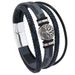 Braided leather bracelet fashion punk style multi layer men's bracelet fashion trend tree of life personality bracelet_ipsvogv.com