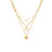 Fashionable niche simple retro titanium steel metal multi-layer chain love round card tree of life pendant necklace_ipsvogv.com
