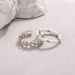 Frch Designer Pearl Copper Plated Coffee Gold Two-piece Ring Set, Niche Fashion Ring, Small And Trdy Handbag For_ipsvogv.com