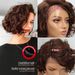 Black wig 12-inch fluffy afro with a partial forehead lace full headpiece Human hair_ipsvogv.com