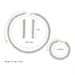 Bridal Jewelry Set - 3-Piece Necklace, Earrings & Bracelet With Diamond & Silver Plating For Women_ipsvogv.com