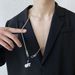 Anti Drop Chain Anti Lost Trendy High End Trendy Unisex Triangle Label Bluetooth Headset Necklace_ipsvogv.com