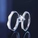 Couple's Pure Silver Moissanite Simple Six Claw Diamond Plain Ring, Wedding Proposal, Gift To Girlfriend_ipsvogv.com