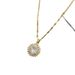 【 】 Round Personalized Fashion Light Luxury Temperament Gorgeous Full Diamond Necklace Women's Versatile Clavicle Chain_ipsvogv.com