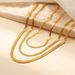 Stainless Steel Clavicle Chain - 2MM & 5MM Flat Snake Chain Necklace For Women_ipsvogv.com