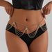 Women's Jewelry Bohemian Retro Turquoise Pendant Waist Chain Fashionable And Popular All Match Body Chain_ipsvogv.com