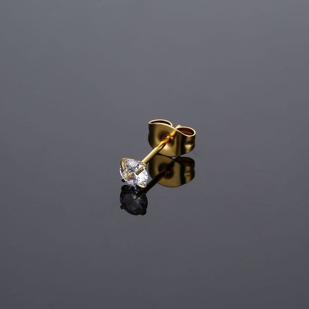 1Pair/2Pcs Medical Stainless Steel Crystal Zircon Ear Studs Earrings For Women/Men Cartilage Piercing Jewelry_ipsvogv.com