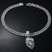 Diamond Crown Lion Head Pendant Hiphop Men's Street Fashion Necklace_ipsvogv.com