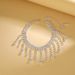 Hot Selling Rhinestone Tassel For Women's Summer Beach Minimalist Double-layer Water Droplet Shaped Pendant Anklet_ipsvogv.com