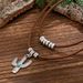 Jewelry Ethnic Style Irregular Pine Stone Cactus Necklace Metal Love Fleece Neck Chain_ipsvogv.com