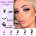 European and American Thick and Large Displacement 280 Clusters D-curve DIY Eyelashes Segmented Single Cluster Grafting Eyelashes_ipsvogv.com