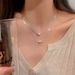 Silver Freshwater Necklace Fashion Pearl Advanced Clavicle Chain For Women_ipsvogv.com
