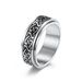 Celtic knot stainless steel rotating ring ring to relieve anxiety wedding engagement couple ring_ipsvogv.com